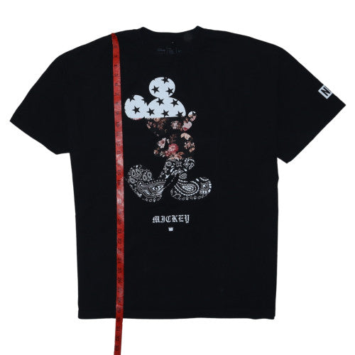 Disney x Neff Unisex Black Mickey Mouse 2XL Cotton Graphic T-Shirt
