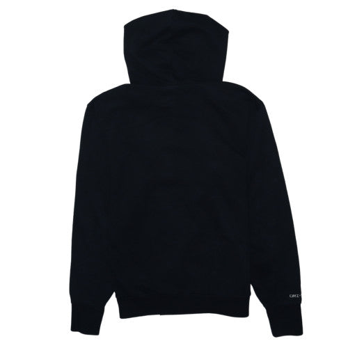 Nike Womens Black Dri-Fit Pullover Hoodie Size Small Zip Pocket