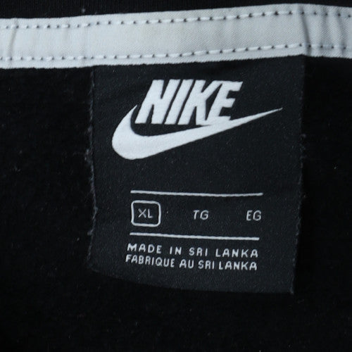 Nike Women's Black XL Pullover Hoodie Logo Graphic Cotton Blend