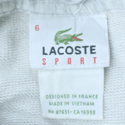 Lacoste Men's Grey Graphic Pullover Hoodie Size XL Sports Style