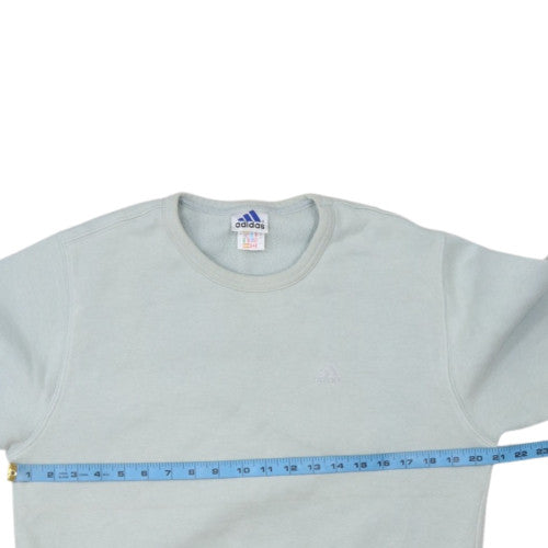 Adidas Women’s Light Blue Crew Neck Pullover Sweatshirt Size 14