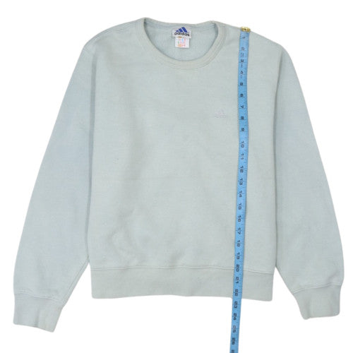 Adidas Women’s Light Blue Crew Neck Pullover Sweatshirt Size 14