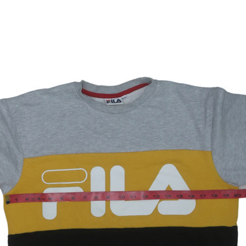 Fila Men's Multicoloured Logo Crew Neck Sweatshirt Size M