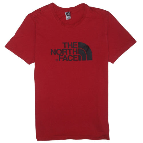 The North Face Men's Red Cotton Crew Neck T-Shirt M