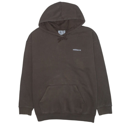 Adidas Womens Brown Pullover Hoodie XL Relaxed Fit Cotton Blend