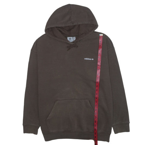 Adidas Womens Brown Pullover Hoodie XL Relaxed Fit Cotton Blend