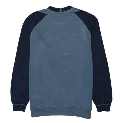 Adidas Mens Blue Fleece Pullover Sweatshirt L Sports Logo Vintage