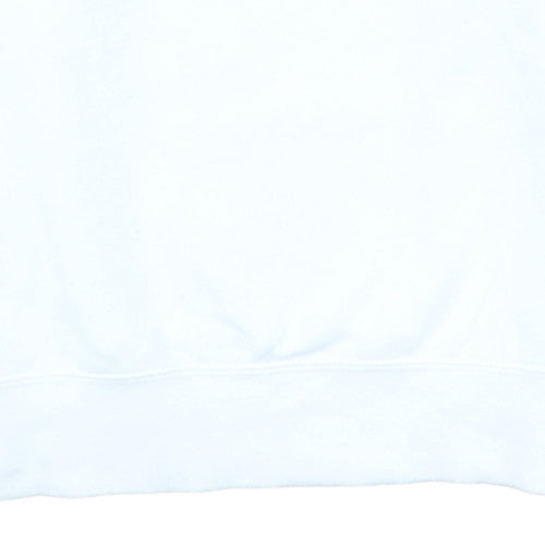 Nike Men's White Small Pullover Crew Neck Fleece Sweatshirt