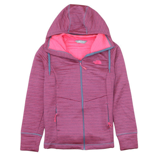 The North Face Womens Pink Hooded Full Zip Hoodie Size M