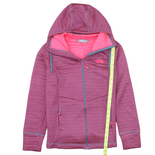 The North Face Womens Pink Hooded Full Zip Hoodie Size M