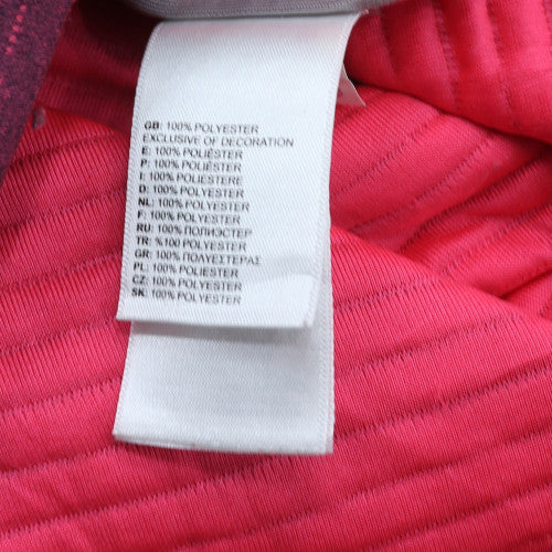 The North Face Womens Pink Hooded Full Zip Hoodie Size M