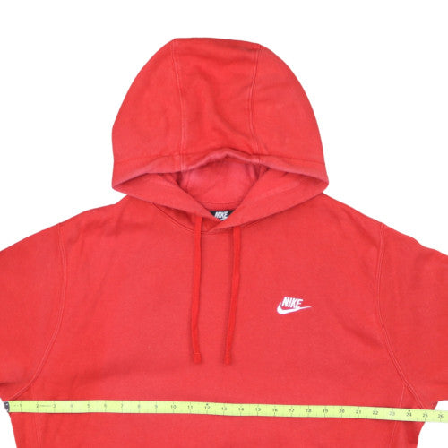 Nike Men's Red Pullover Hoodie L Logo Fleece Sportswear