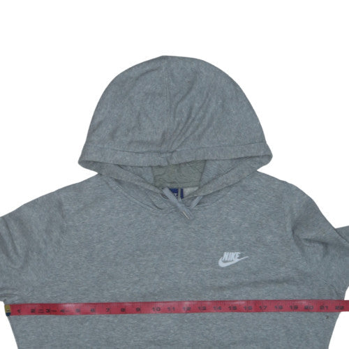 Nike Mens Grey Pullover Hoodie Size L Fleece Sportswear