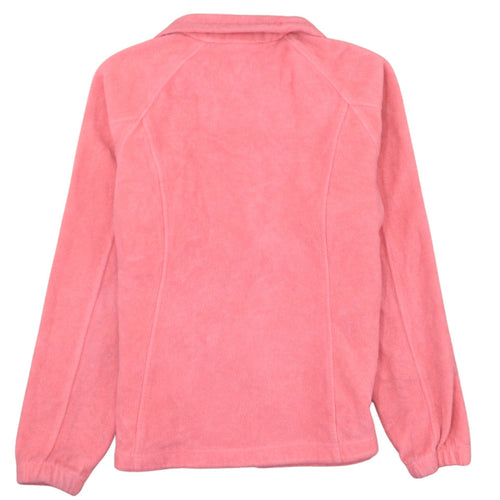 Columbia Women Pink Fleece Full Zip Jacket Size M