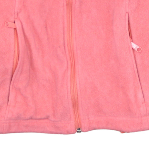 Columbia Women Pink Fleece Full Zip Jacket Size M