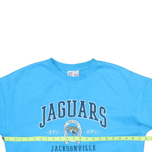 NFL Team Apparel Women's Blue XS Crew Neck Jacksonville Jaguars Sweatshirt