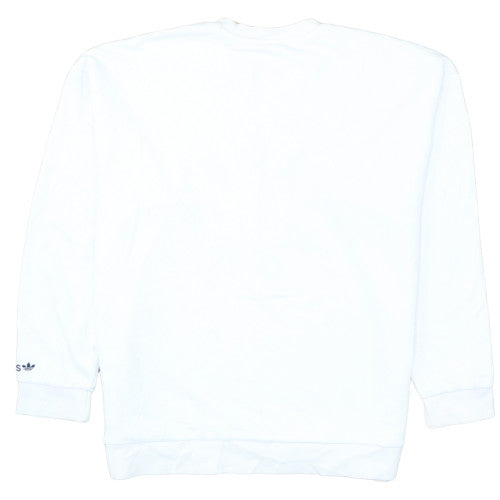 Adidas Women's White Crew Neck Pullover Sweatshirt Size 3XL