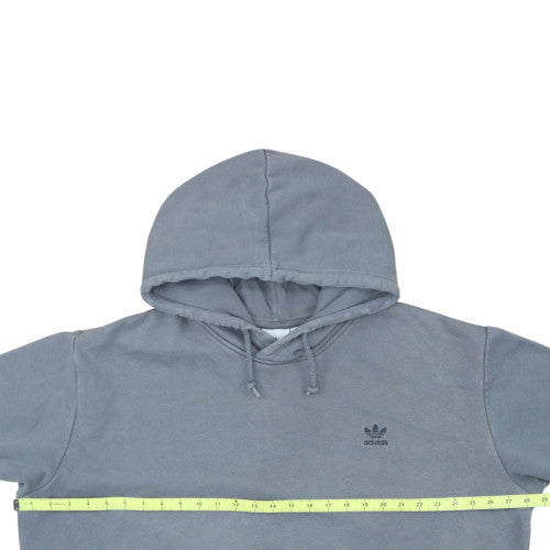 Adidas Men’s Grey Pullover Hoodie 2XL Regular Fit Fleece Sweatshirt