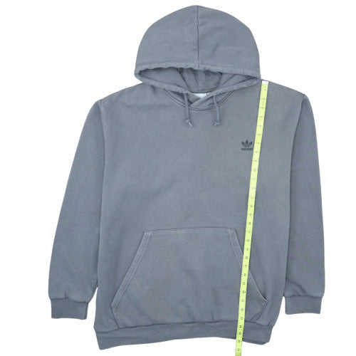 Adidas Men’s Grey Pullover Hoodie 2XL Regular Fit Fleece Sweatshirt