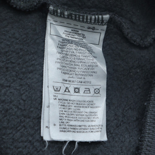 Adidas Men’s Grey Pullover Hoodie 2XL Regular Fit Fleece Sweatshirt