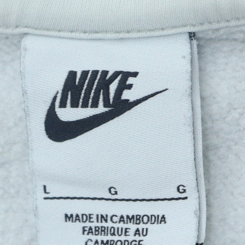 Nike Men's White Long Sleeve Pullover Sweatshirt Size L