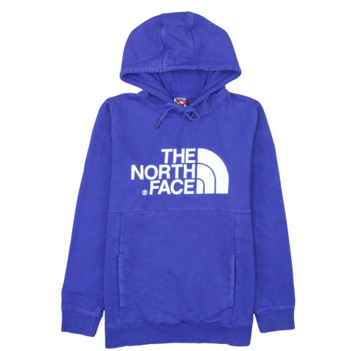 The North Face Womens Blue Pullover Hoodie Medium 100% Cotton
