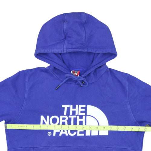 The North Face Womens Blue Pullover Hoodie Medium 100% Cotton