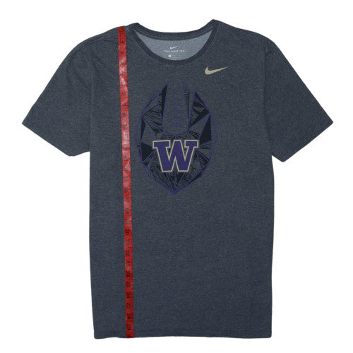 Nike Men’s Grey Dri-FIT Athletic T-Shirt XL Graphic Print Sports Tee