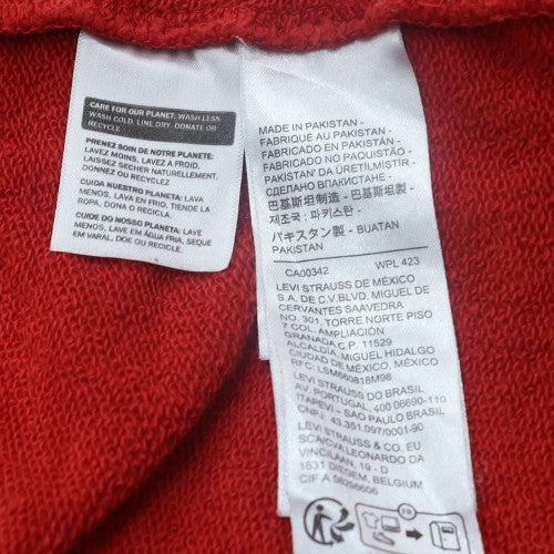 Levi's Men's Red Relaxed Fit Pullover Hoodie XXL
