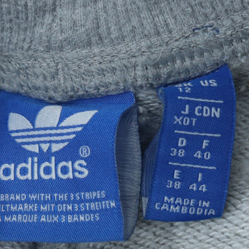 adidas Womens Grey Jogger Sweatpants Size 12 Regular Fit