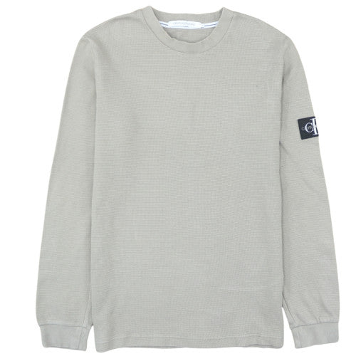 Calvin Klein Jeans Men's Grey Knit Pullover Sweatshirt M