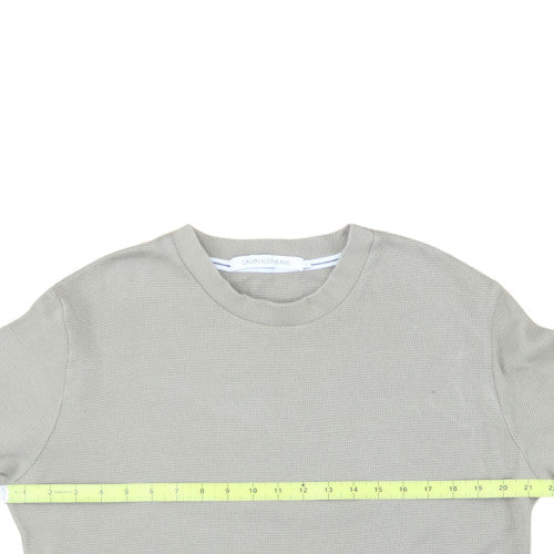Calvin Klein Jeans Men's Grey Knit Pullover Sweatshirt M