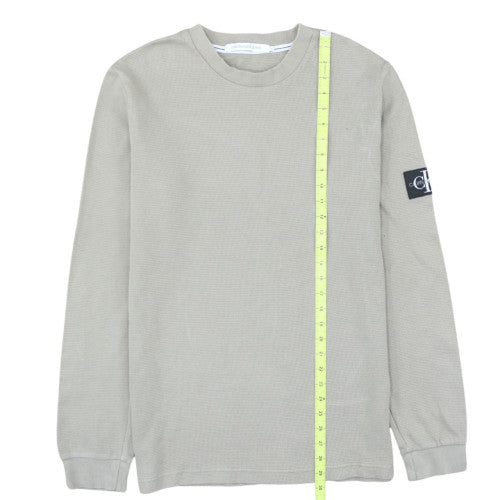 Calvin Klein Jeans Men's Grey Knit Pullover Sweatshirt M