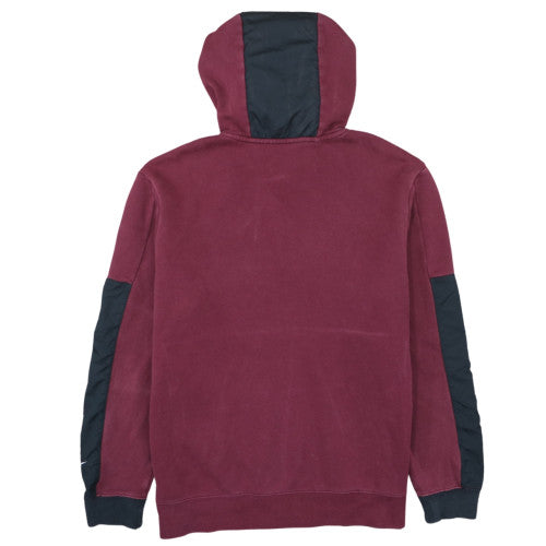 Nike Air Men's Red Pullover Hoodie L Sports Fleece Sweatshirt