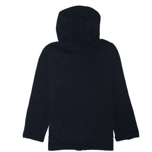 Nike Boys Black Full Zip Hoodie XL 158-170cm Fleece Lined Casual Top
