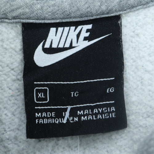 Nike Men's Grey XL Pullover Fleece Hoodie Sweatshirt