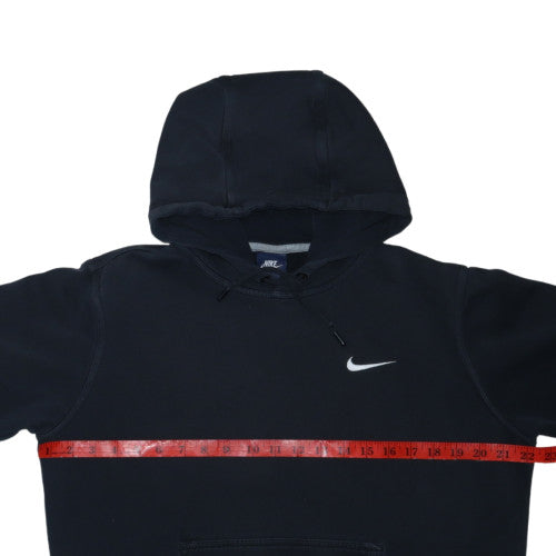 Nike Women Black Hoodie M Cotton Blend Pullover Sweatshirt