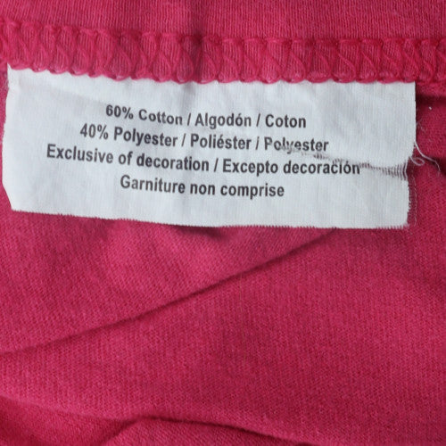 Russell Athletic Mens Pink Crew Neck Short Sleeve T-Shirt XL Classic Fit