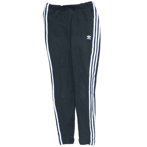 Adidas Womens Black Jogger Trousers Size 8 Cotton Blend Sportswear