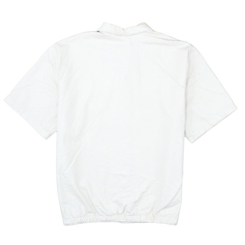 Nike Men's White Cotton Short Sleeve Button-Up Shirt Size L