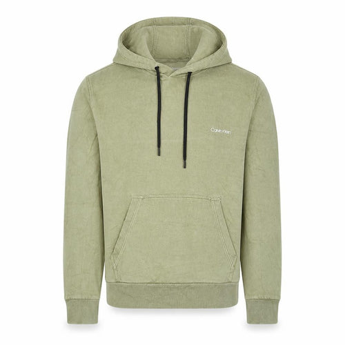 Calvin Klein Men's Green Pullover Hoodie Size M Regular Fit