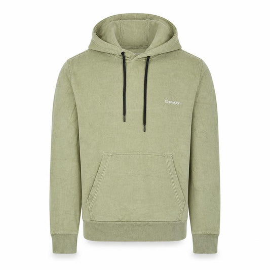 Calvin Klein Men's Green Pullover Hoodie Size M Regular Fit