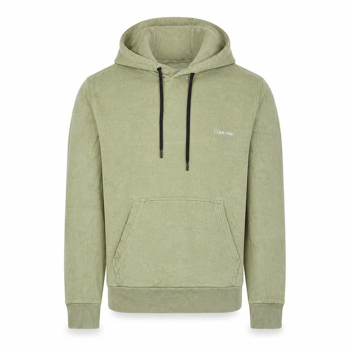 Calvin Klein Men's Green Pullover Hoodie Size M Regular Fit