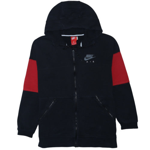 Nike Air Men's Black Red Full Zip Hoodie Size M Sportswear