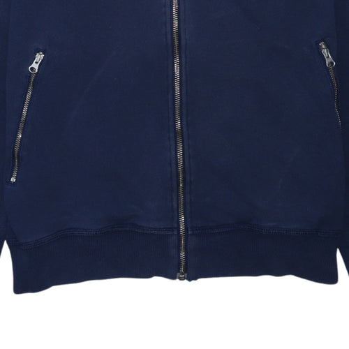Adidas Originals Men's Navy Blue Full Zip Sweatshirt Small