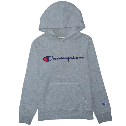 Champion Womens Grey Pullover Hoodie Medium Athletic Fit