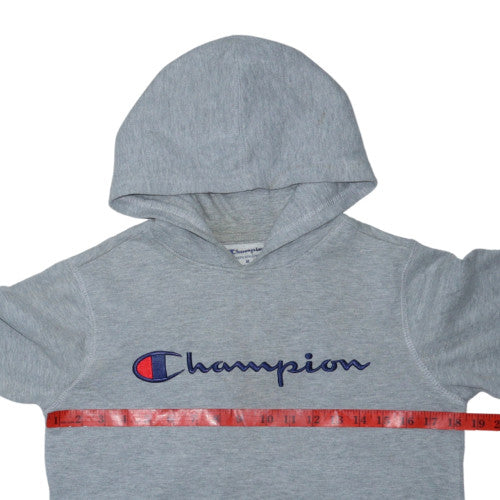 Champion Womens Grey Pullover Hoodie Medium Athletic Fit
