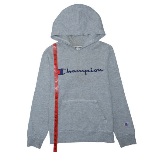 Champion Womens Grey Pullover Hoodie Medium Athletic Fit