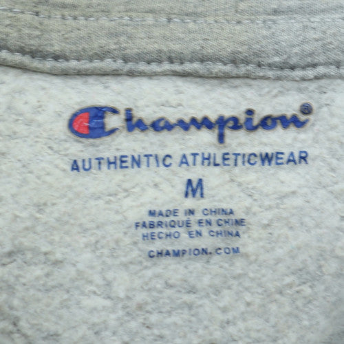 Champion Womens Grey Pullover Hoodie Medium Athletic Fit