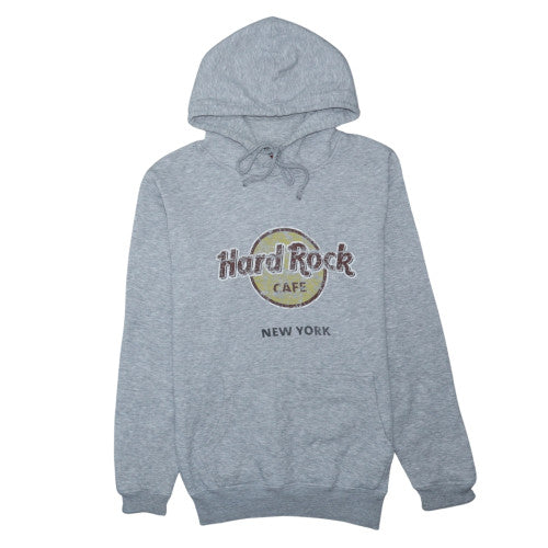 Hard Rock Cafe New York Womens Grey Pullover Hoodie Size M